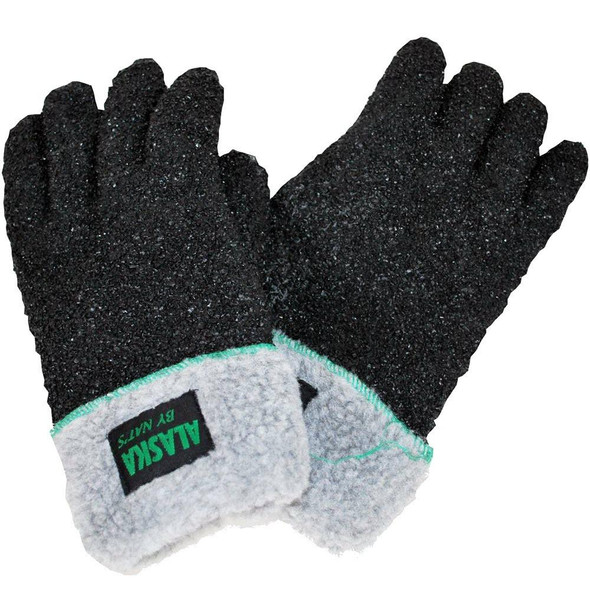 J.Racenstein Alaska Cold Weather Gloves, black textured gloves designed for extreme cold protection.