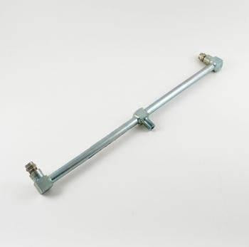 PressurePro Hammerhead Spray Bar Replacement, a metallic spray bar with connectors at both ends and an adjustable middle section.