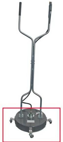 PressurePro Caster Kit for Hammerhead, industrial caster wheel and mounting assembly for heavy-duty equipment.