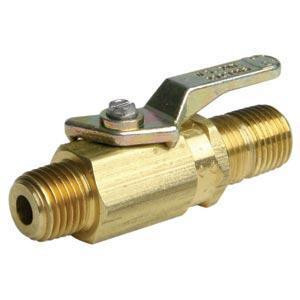 J.Racenstein Valves All Models #208 Tucker, Brass valve with lever handle for controlling fluid flow.