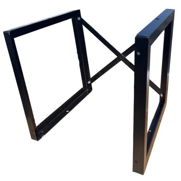 J.Racenstein Stacking Bracket for 19in ProTool Reel, black metal assembly with mounting holes for stacking and organizing reels.