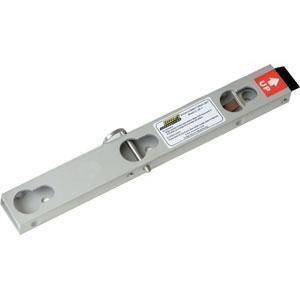 J.Racenstein Ladder Levelers Quick Conn Base Unit, metallic leveler with adjustable length for ladder stability.