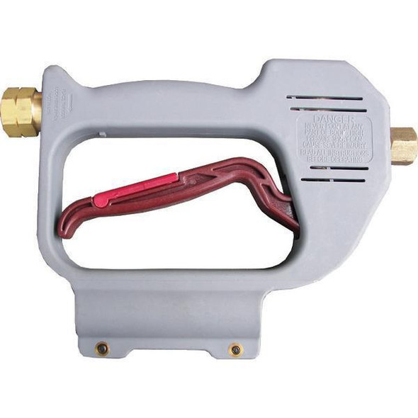 PressurePro Hammerhead replacement Handle, grey and red tool handle with brass fittings for pressure washer.