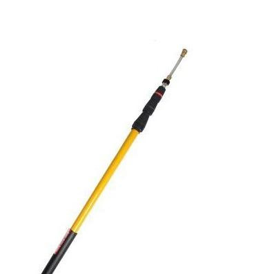 J.Racenstein Extension Pole Wand with Trigger, 8ft to 24ft adjustable telescopic extension pole with ergonomic trigger, designed for high-pressure spray applications up to 3500 PSI and 200 degrees Fahrenheit.