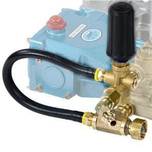 PressurePro Unloader, Trapped Pressure EZ Start device with brass fittings and black control handle