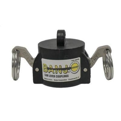 ProTool Cap QC 3/4 Connector, close-up image of a black and silver coupling device with metal hooks and a label showing BANGO branding.