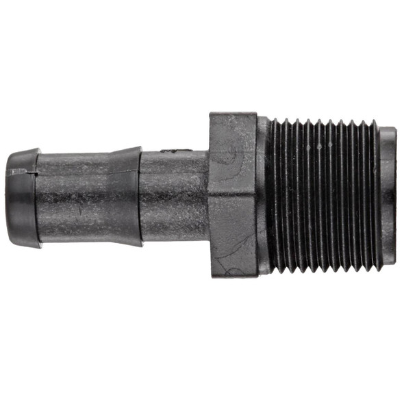 ProTool Hose Barb Banjo 1/2in Barb to 3/4in MNPT, hose barb and threaded fitting connector for fluid transfer.