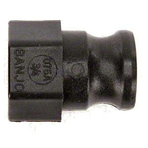 ProTool Adapter 3/4in Male x 3/4in NPT Female, black plastic connector fitting with male and female threaded ends.