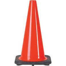 ProTool Safety Cone 18in Orange, a bright orange traffic safety cone with a black base.