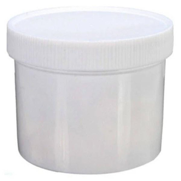 ProTool Cerium Oxide Polishing Powder 3.5oz, white plastic jar with a screw-on lid for polishing and restoring glass, mirrors, and ceramics.