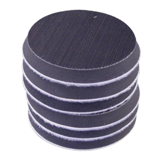 StonePro Diamond Riser Pads 03in, set of black diamond-coated riser pads for stone polishing and grinding.