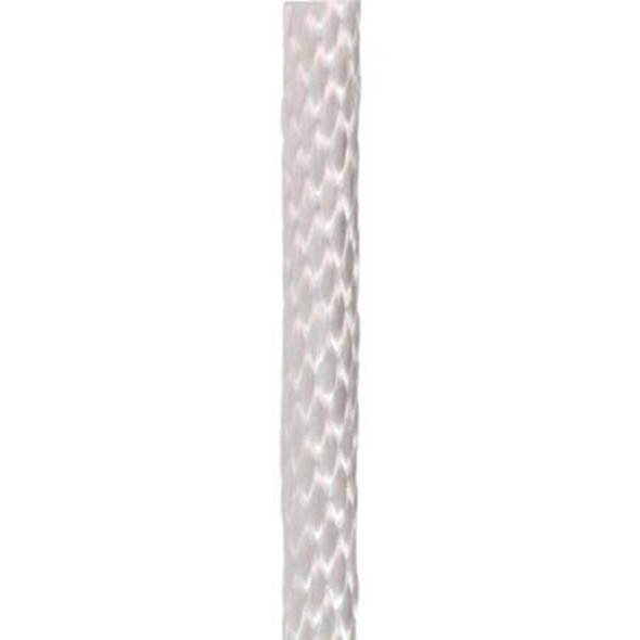 J.Racenstein Pelican Rope Rope Braided 1/2in, close-up image of a white braided rope with a textured surface.