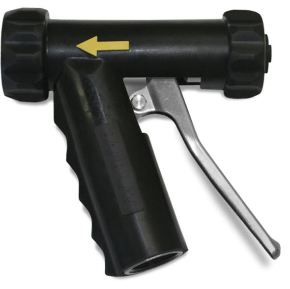 J.Racenstein Spray Gun Softwash SS Variable Spray Blk, black professional softwash spray gun with adjustable nozzle and trigger.