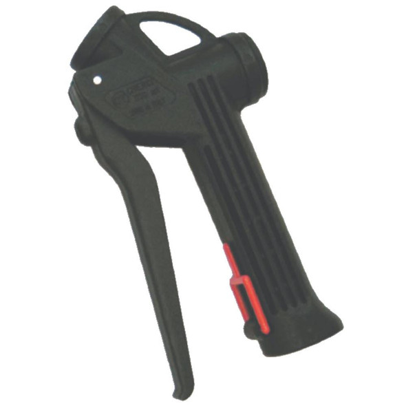 ProTool Poly Spray Gun 1/2in FPT-Viton, black spray gun with ergonomic handle and trigger for fluid control.