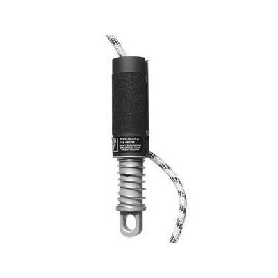 J.Racenstein Rope Rider Descender 3 Slot, safety and climbing equipment with black cylindrical body and a coiled spring mechanism for gripping a rope.