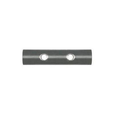 J.Racenstein Long Bar w/o Groove Aluminum MI0, aluminum bar with two drilled holes.