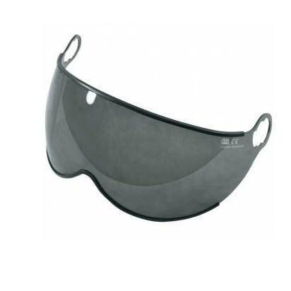 J.Racenstein Helmet Spin Visor Tinted Kong, tinted helmet visor with a curved design and attachment points on each side for secure fit.
