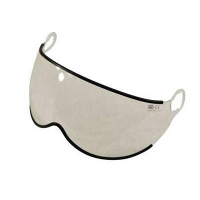 J.Racenstein Helmet Spin Visor Transparent Kong, clear protective helmet visor with black trim for helmets.