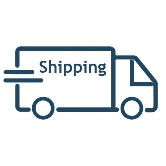 J.Racenstein Shipping or Freight Charges, line drawing of a delivery truck with the word 'Shipping' on the side