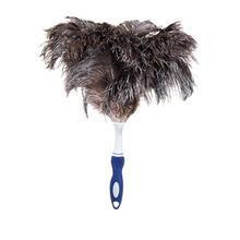 Ettore Ostrich Feather Duster 15 inch, professional cleaning tool with soft ostrich feathers and ergonomic handle for dusting delicate surfaces.