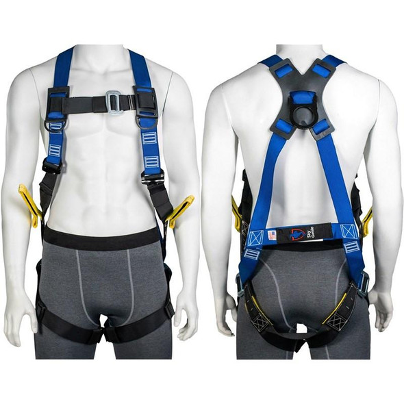 J.Racenstein Descent Control LifeSaver Full Body Harness Sky Genie, full body safety harness for fall protection with adjustable straps and durable construction.