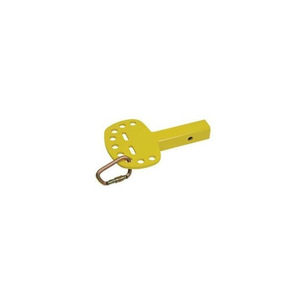 J.Racenstein Hitch Anchor - Instant Anchor Safety Device, yellow hitch anchor tool with safety hook for secure attachment.