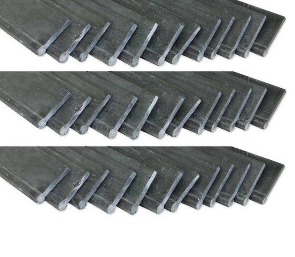 ProfessionalSquegees Rubber Professional Squegees Rubber Replacement, set of black rubber squeegee blades ProTool
