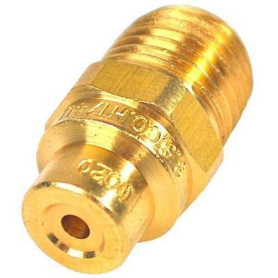 J.Racenstein Soft Wash Tips and Nozzles, close-up of a brass pressure washer tip with threaded end and small nozzle opening