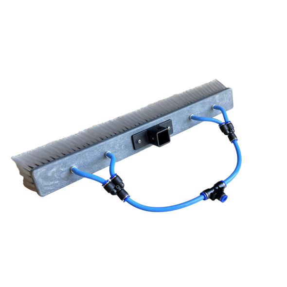 ProTool 4 Pencil-Jet Hybrid Brush 18in, industrial cleaning brush with blue water hoses and a metal base.