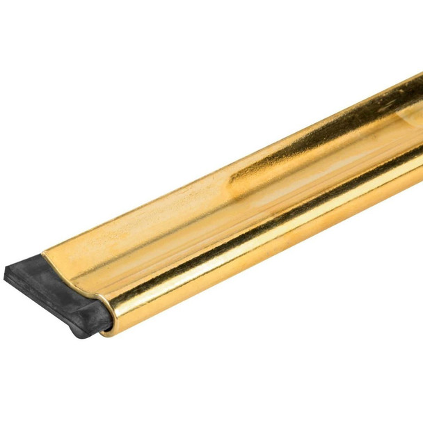 Unger Channel ErgoTec, Gold-colored window cleaning professional squeegee channel with black rubber blade.