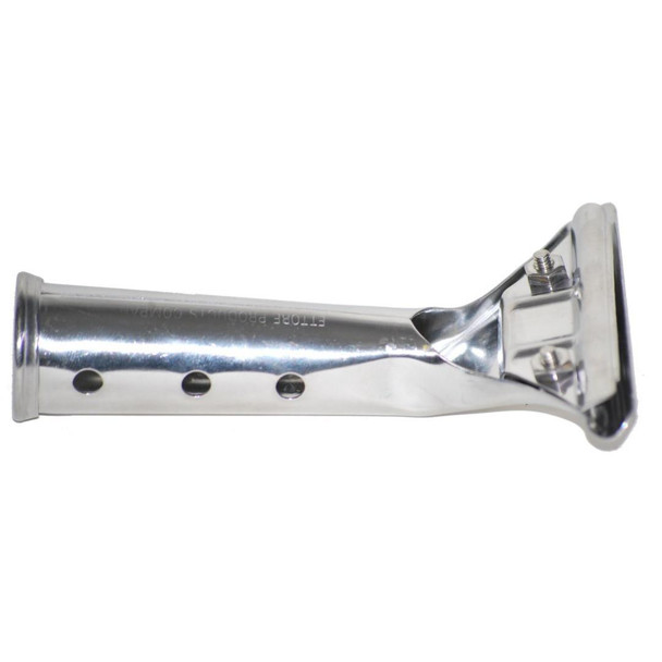 Ettore Handle Master Classic, polished metal razor handle with a sturdy design and multiple ventilation holes.