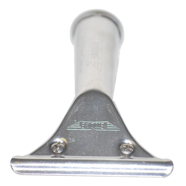 Ettore Handle Master Classic, close-up of the silver metal cleaning tool with handle for scrubbing surfaces.