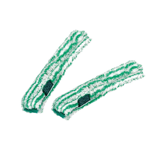 Unger Sleeve Monsoon, pair of cleaning sleeves with soft green and white microfiber material for window washing or cleaning tasks.