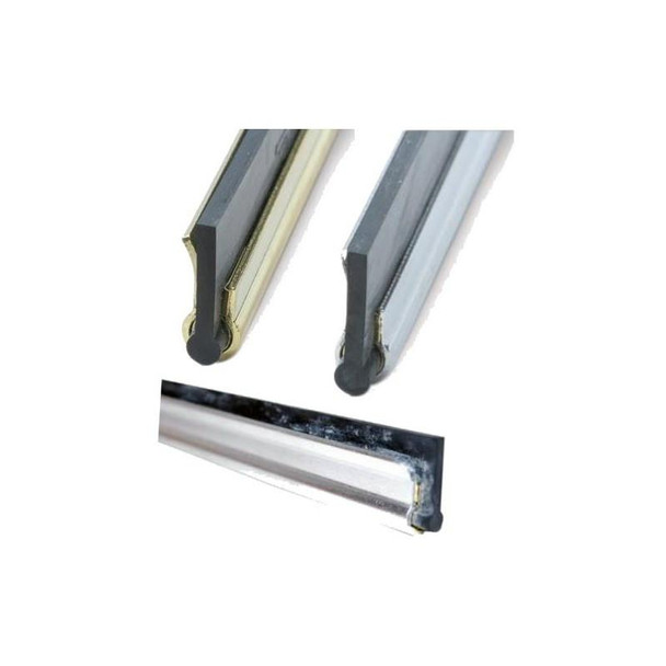 Ettore Channel Classic, a sleek aluminum window or door sliding track system with gold and silver accents for smooth operation.