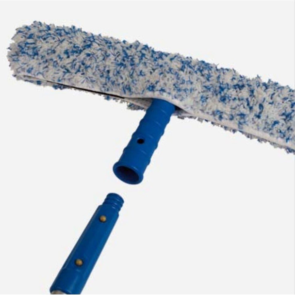 J.Racenstein Sleeve Economy MicroFiber, close-up of microfiber cleaning sleeve with removable handle for cleaning surfaces.