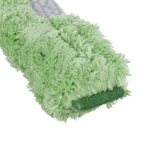 Unger Sleeve MicroStrip, soft green microfiber window cleaning sleeve with velcro strip for attachment.