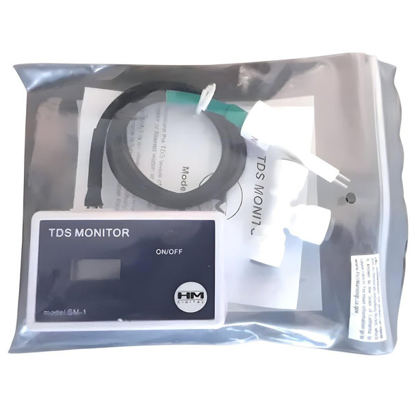 ProTool TDS Inline Meter, includes a 1/4 Tee for measuring total dissolved solids in water.