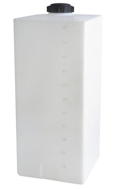 Tank 35 gal Vertical w/Bulkhead 15x15x43