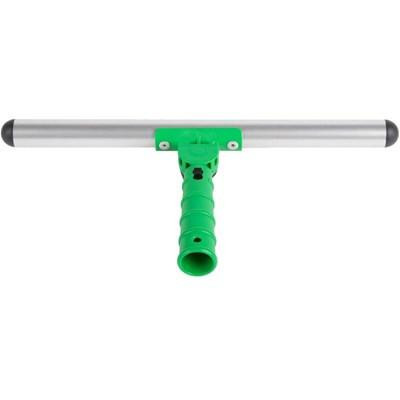 Unger T-Bar Swivel Strip, a cleaning tool with a metal T-shaped bar and a green handle for window and glass cleaning.