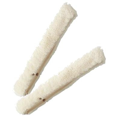 Pulex White Sleeve, image of two white cleaning sleeves made of soft, absorbent material for industrial or household cleaning.