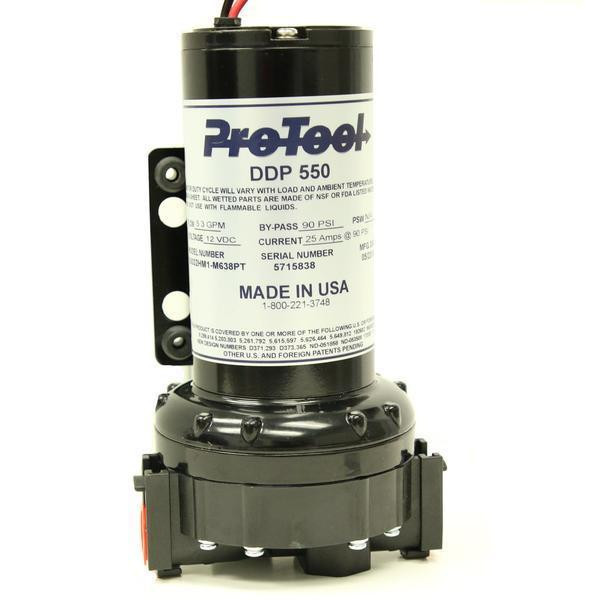 ProTool Pump 90psi 5.0gpm Pump Regulated, industrial fluid pump with black and white label, designed for regulated fluid transfer applications.
