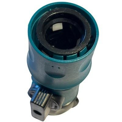 ProTool Poly Receptor with Female Hose End/Shut, view of the product showing the female hose connection and shut valve in a close-up shot.