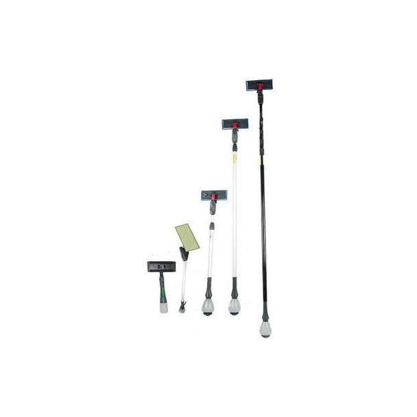 J.Racenstein Cleano Indoor Water Fed Pole, an extendable cleaning tool with multiple adjustable sections for indoor window and surface cleaning.