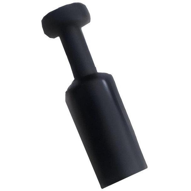 ProTool Plug 1/2in PushFit, black plastic push-fit pipe fitting for plumbing and irrigation systems.