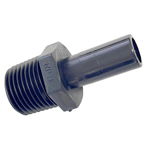 ProTool Stem Adapter 1/2 x 1/2, metal threaded adapter with hexagonal base and cylindrical stem.