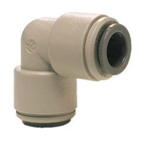 ProTool Elbow 3/8 Union, beige plastic pipe fitting with a 90-degree elbow design and union connector for easy installation.