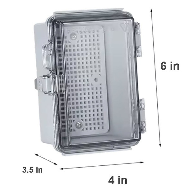 Enclosure Box 4in x 6in x 3.5in Clear