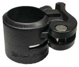 J.Racenstein Gardiner Clamp #14 Complete for Poles, close-up image showing black clamp with adjustable mechanism for securing poles