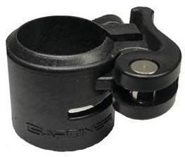 J.Racenstein Gardiner Clamp #2 Complete for Poles, black pole clamp with adjustable screw for secure fitting.