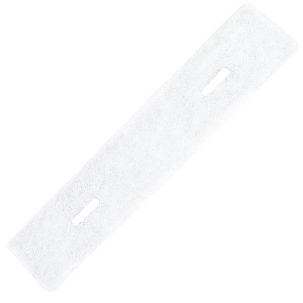 J.Racenstein Gardiner Replacement Pad for Scrubber Water Fed Cleaning, white cleaning pad with slots for water flow, used for water-fed floor scrubbing systems.